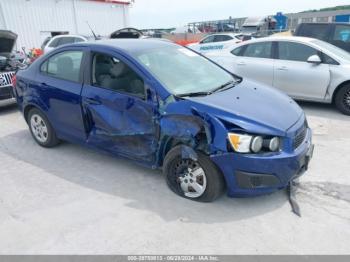  Salvage Chevrolet Sonic