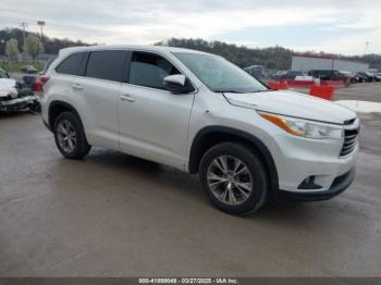  Salvage Toyota Highlander