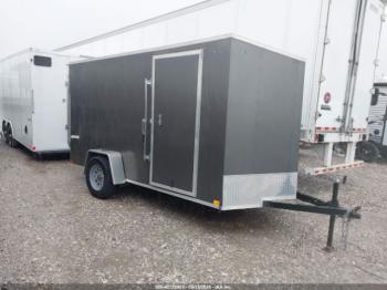  Salvage Impact Trailers Quake 6x12 Enclosed