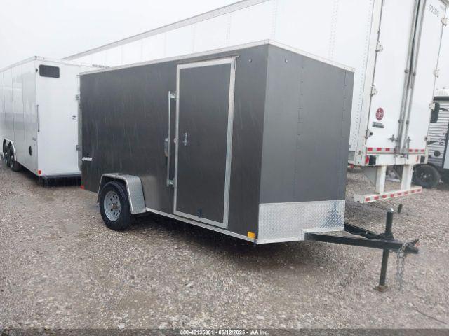  Salvage Impact Trailers Quake 6x12 Enclosed