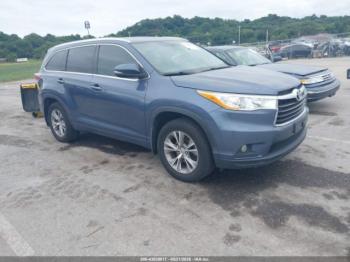  Salvage Toyota Highlander