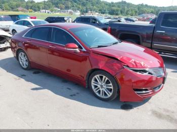  Salvage Lincoln MKZ Hybrid