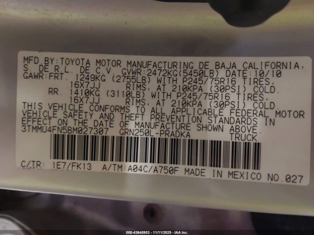 Toyota Tacoma Base V6 Image 9