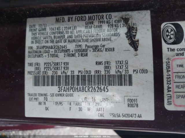 Ford Fusion Se Image 9