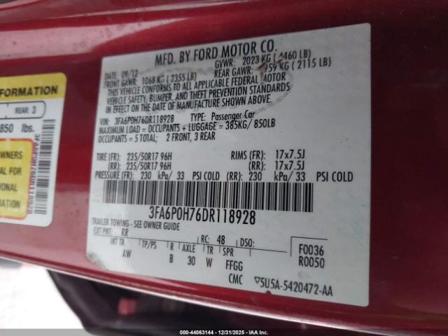 Ford Fusion Se Image 8