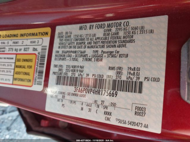 Ford Fusion Sport Image 2