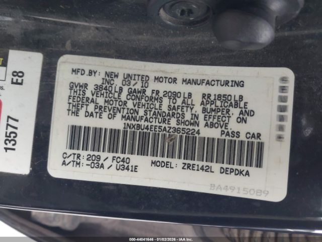 Toyota Corolla Le Image 8