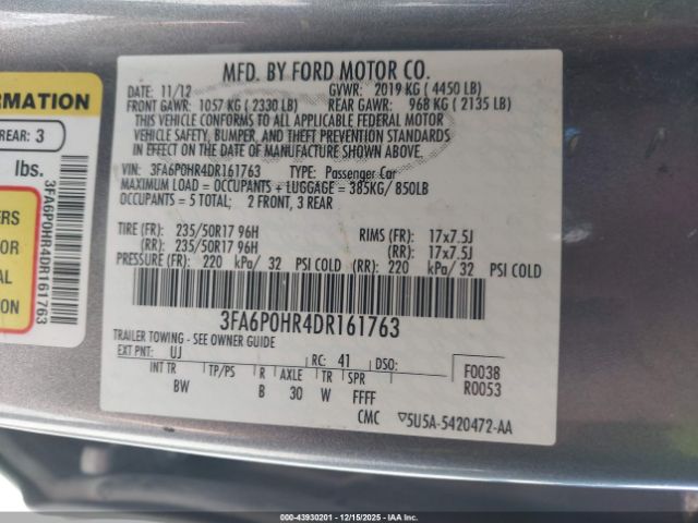 Ford Fusion Se Image 2