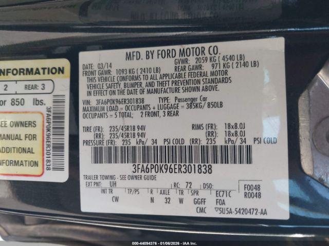 Ford Fusion Titanium Image 5