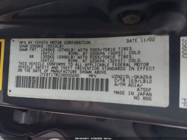 Toyota 4Runner Limited V8 Image 11